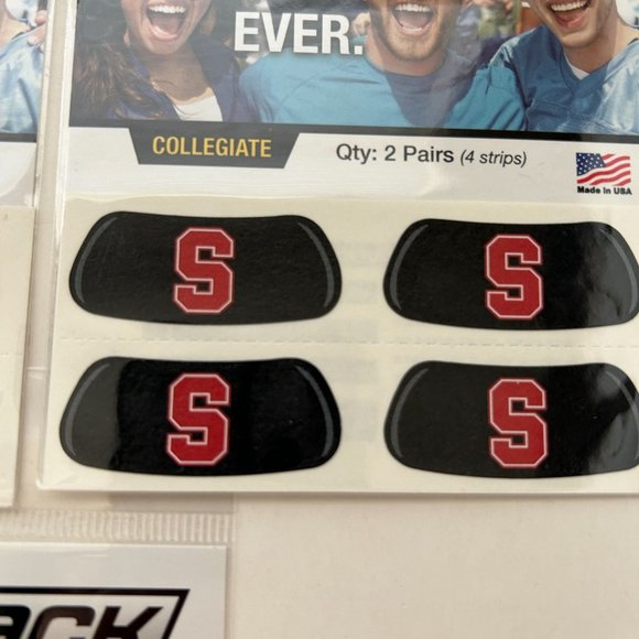 Lot of 5 EyeBlack Stanford University Under Eye Game Fan Sticker College Black - Picture 5 of 10